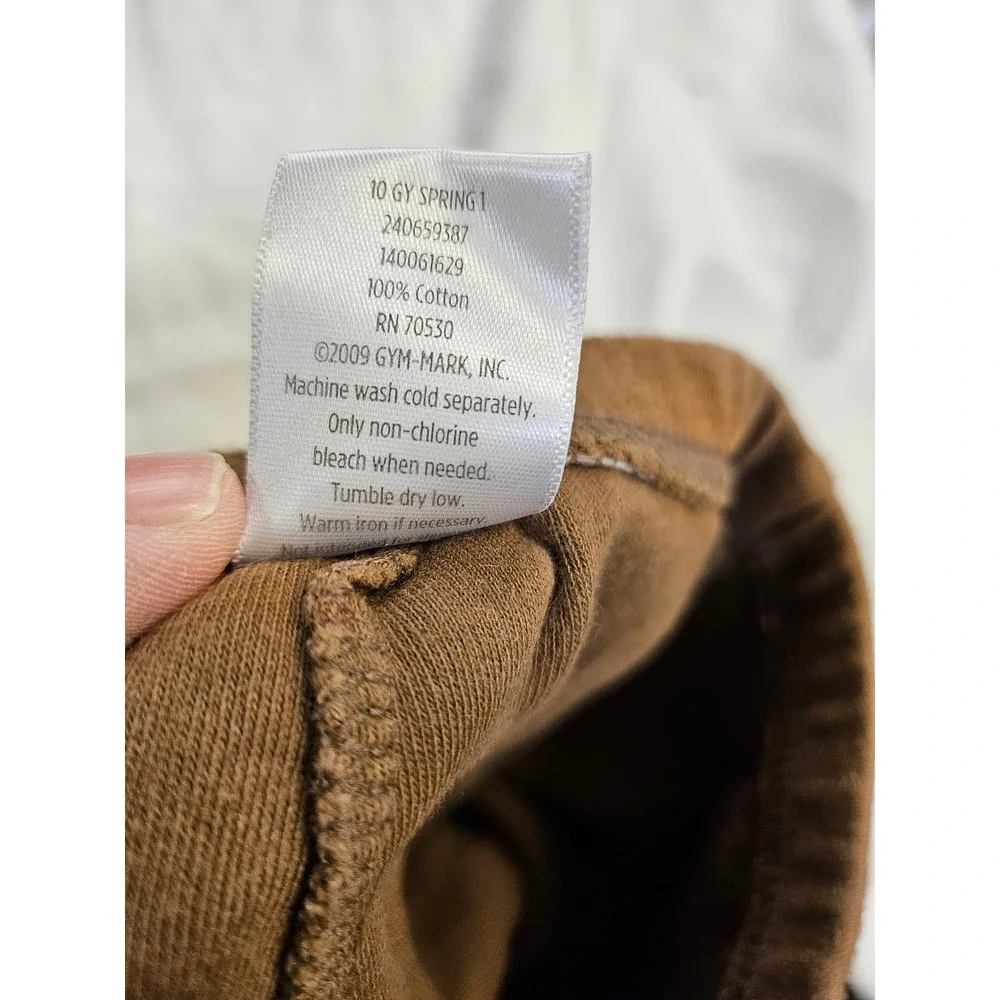 Vintage Gymboree Baby Brown Cotton Knit Jogger Pants 12-18 Months Y2K